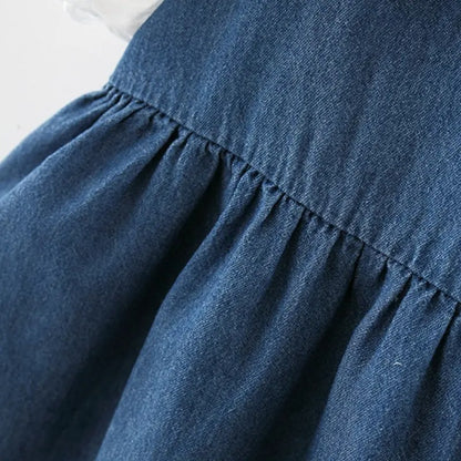 Comfortable and trendy denim dress for baby girls – Ju Ju Jam apparel

