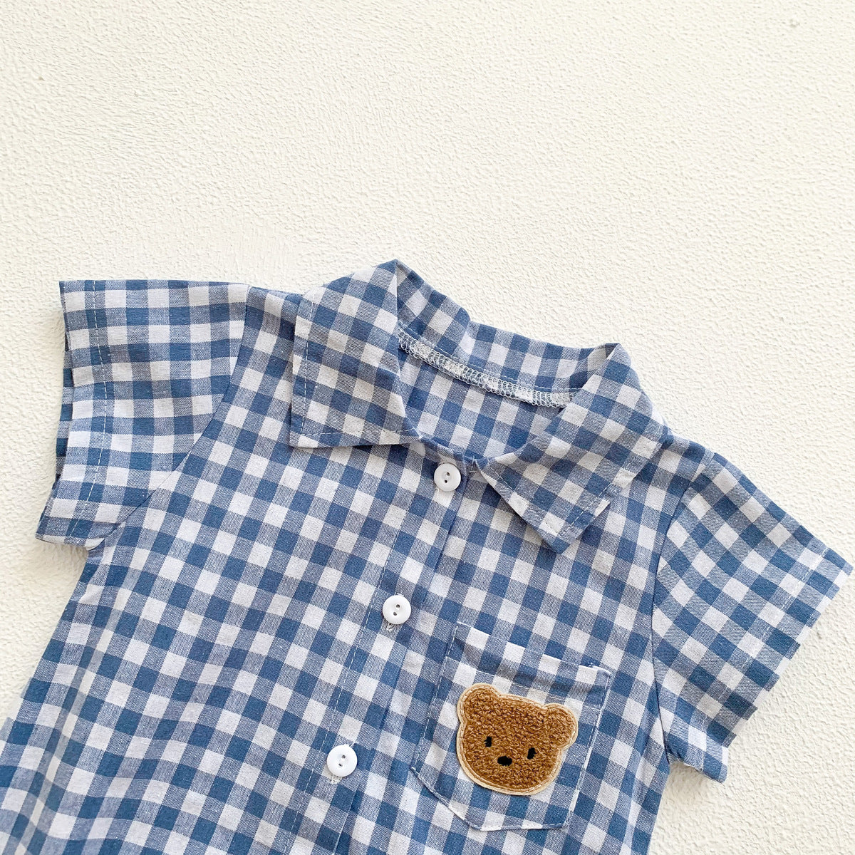 Ju Ju Jam Baby Romper: Stylish Checkered Design