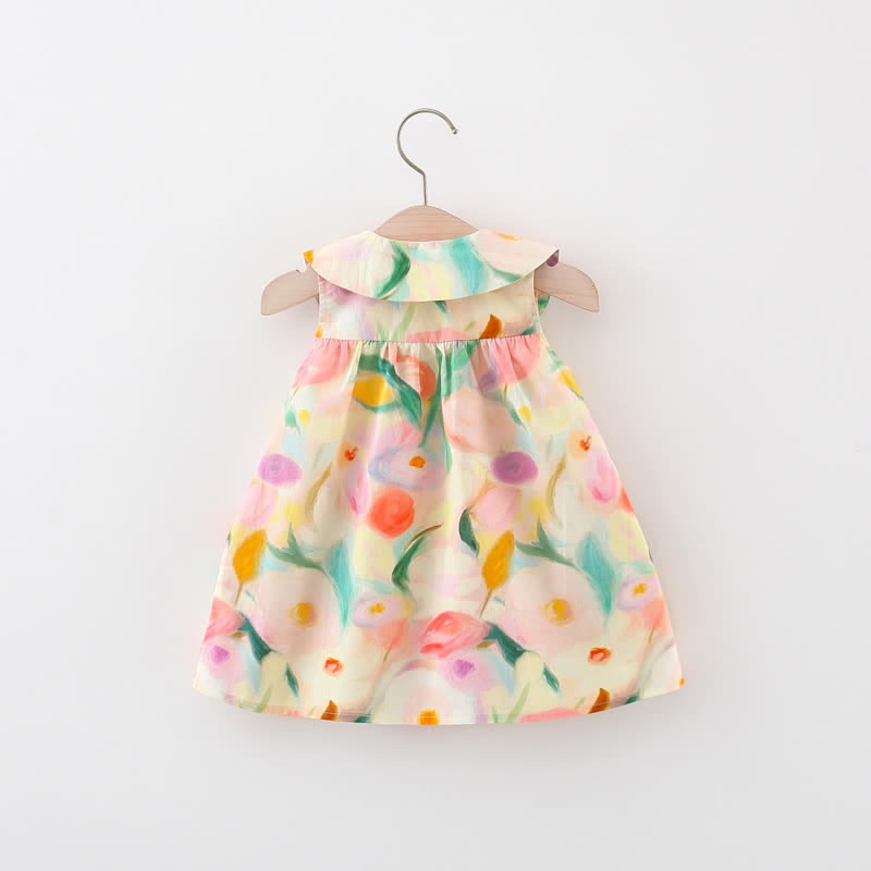 Bright and cheerful floral girls dress with sling bag – Ju Ju Jam outfit

