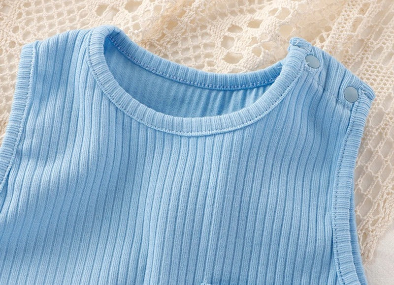 Ju Ju Jam Comfy Blue Romper for Baby Boys and Girls