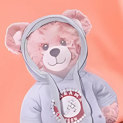 Ju Ju Jam baby boy outfit – Cool Teddy printed tee and matching pants set

