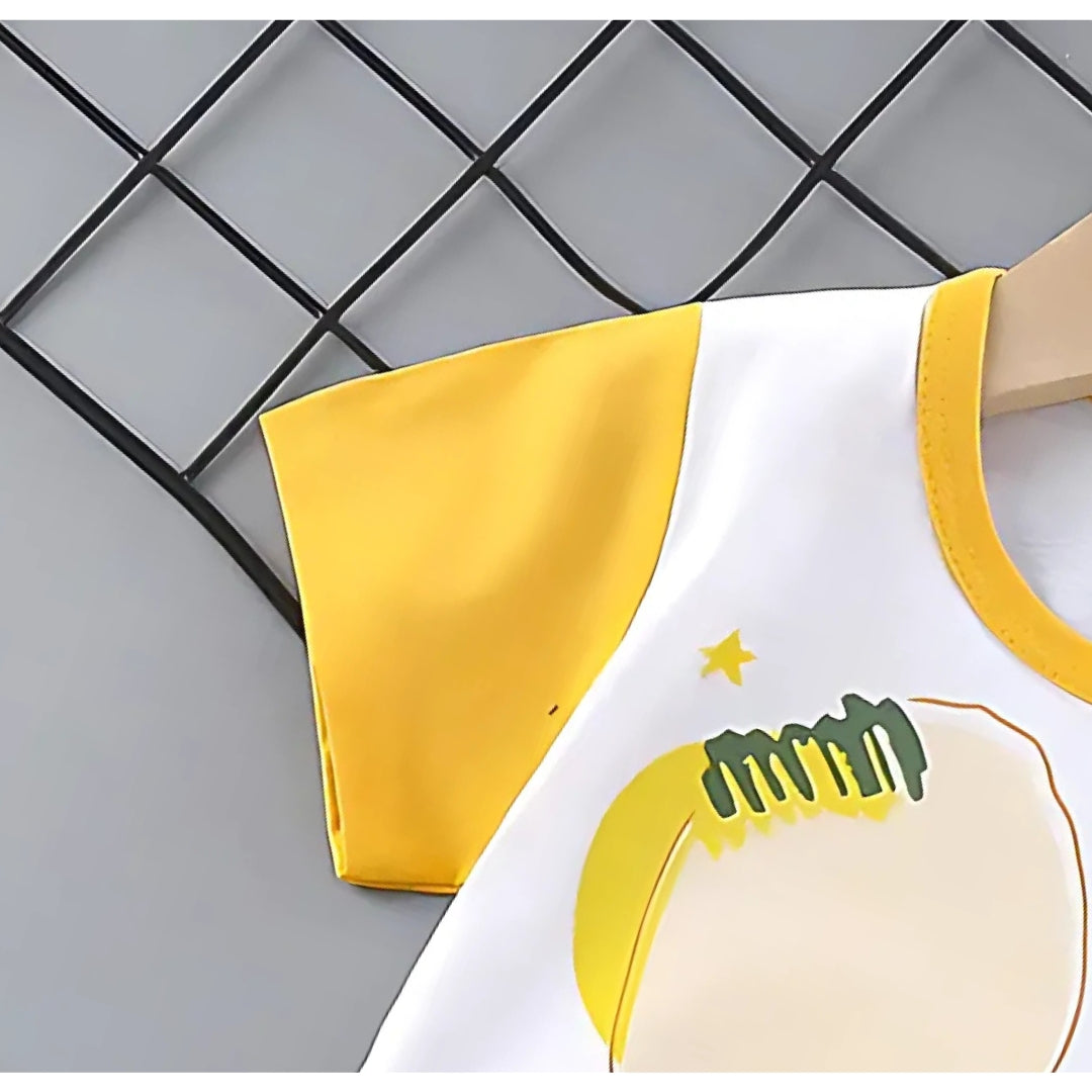 Ju Ju Jam boys casual t-shirt and shorts featuring cute crocodile print

