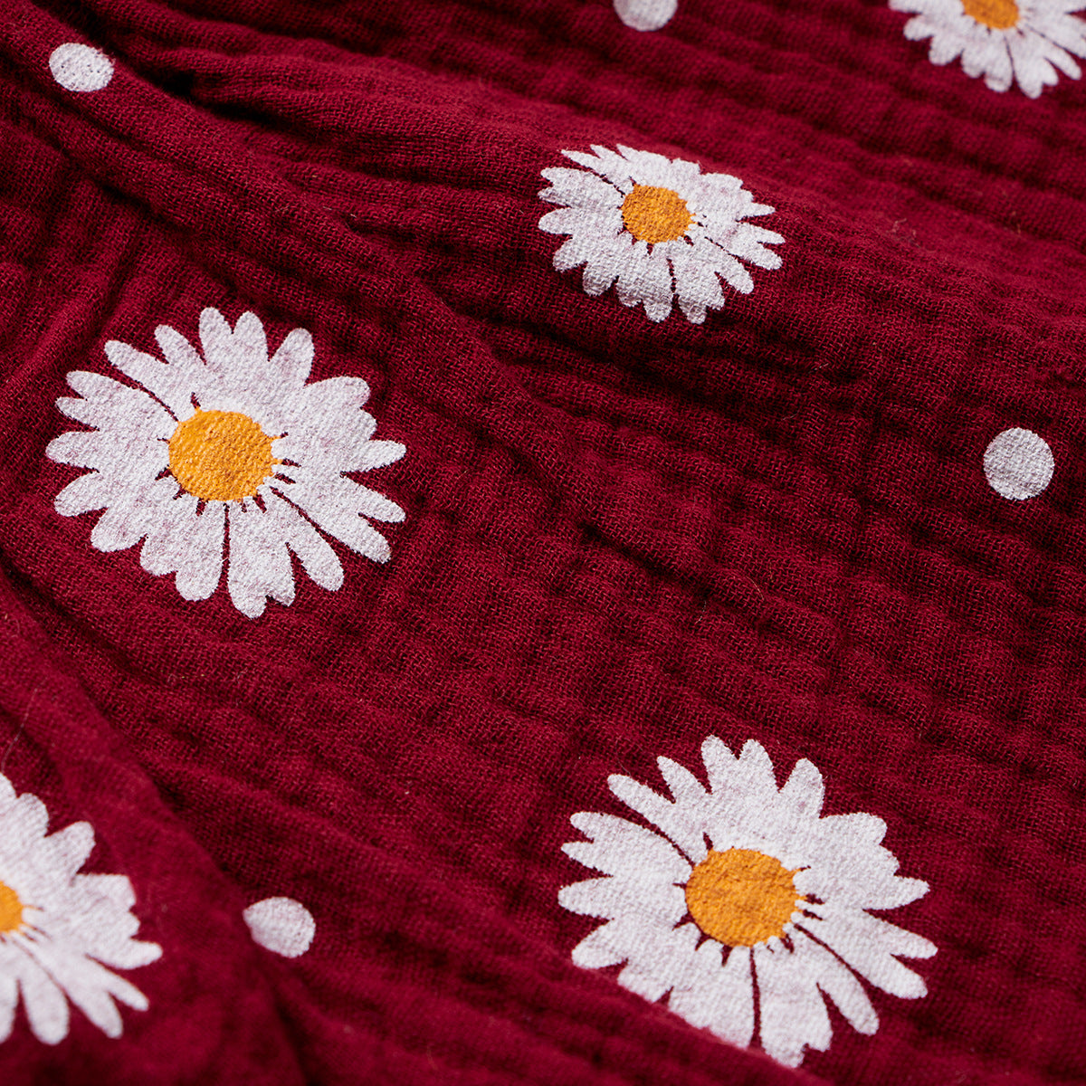 Ju Ju Jam Girls Cute Flower Outfit - Top and shorts set with a delightful floral pattern.