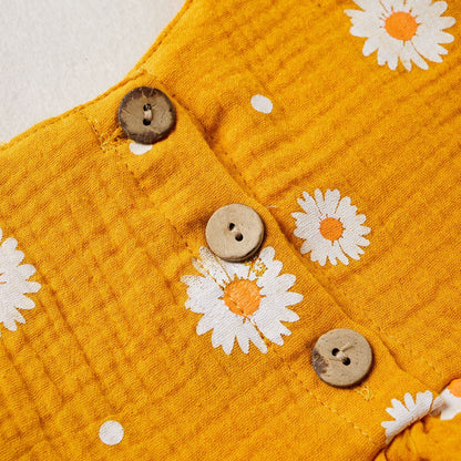 Girls Flower Top and Shorts Set by Ju Ju Jam - Adorable two-piece outfit with a cute floral theme