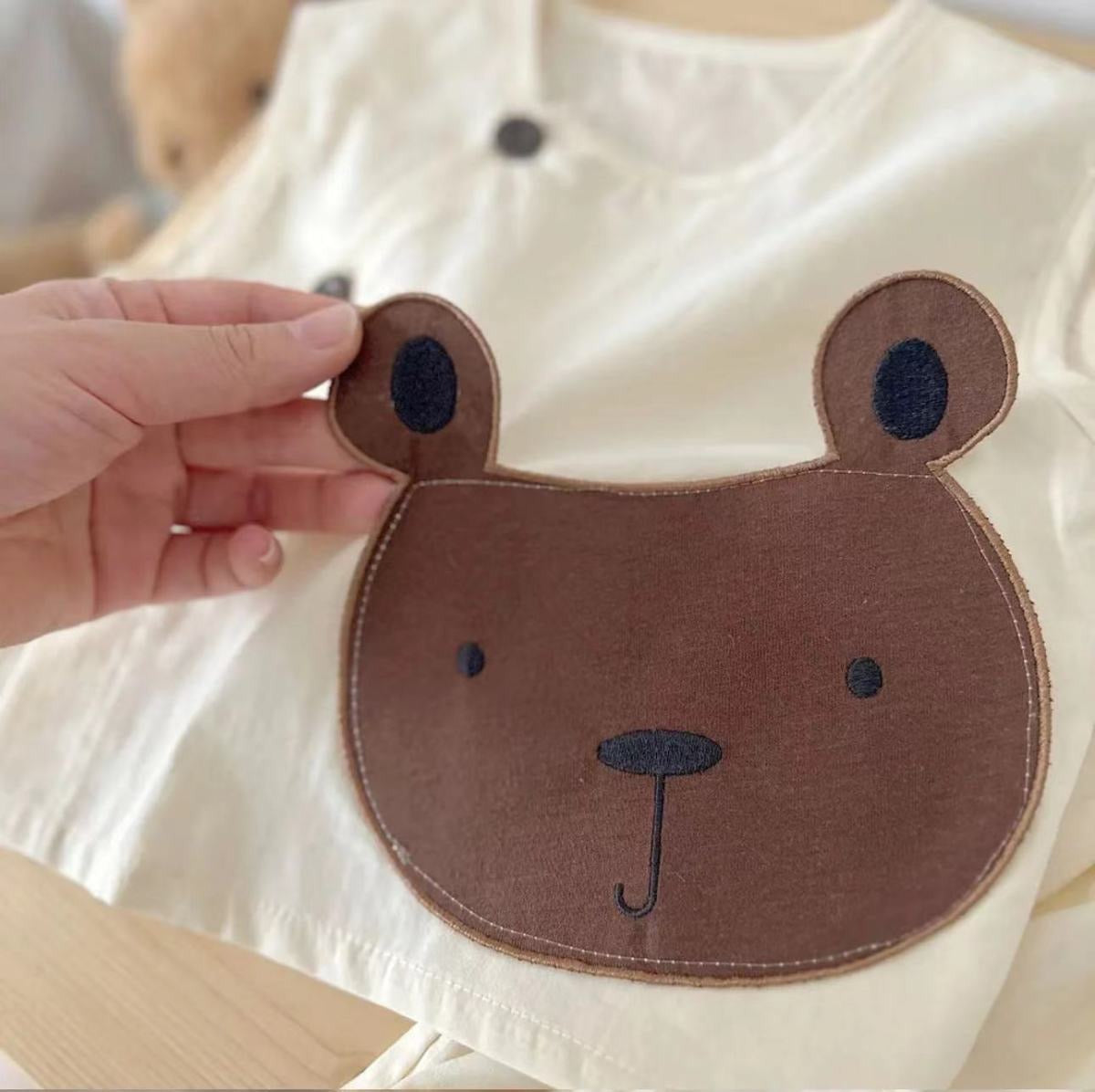  Sleeveless boys summer co-ord set – Den matching outfit by Ju Ju Jam for toddlers and kids.