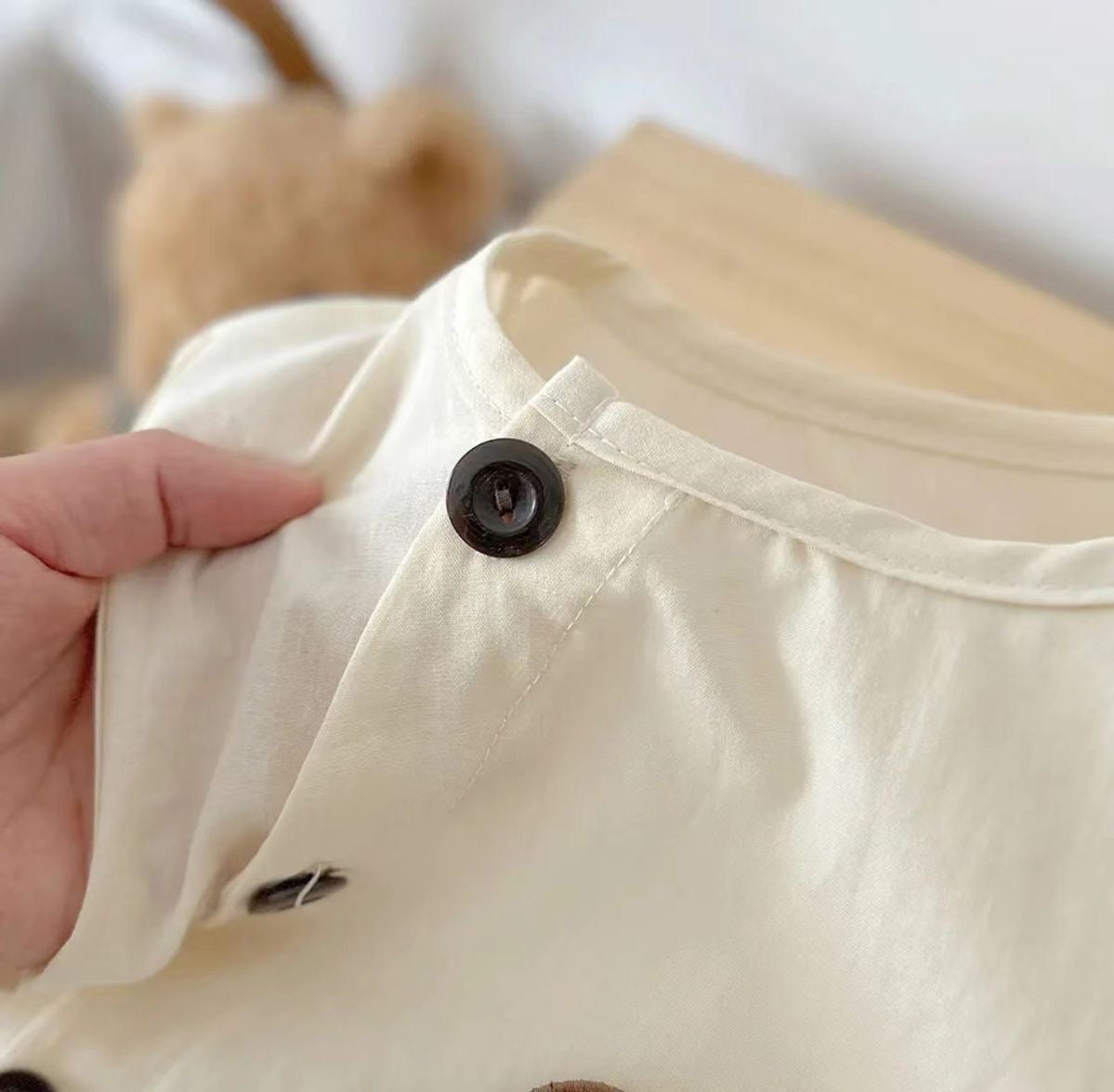 Lightweight boys matching set – Den sleeveless co-ord outfit for babies from Ju Ju Jam.
