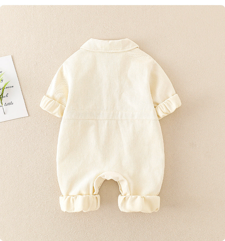 Ju Ju Jam Toddler Denim Jumpsuit: Delightful 3D Teddy Bear Feature