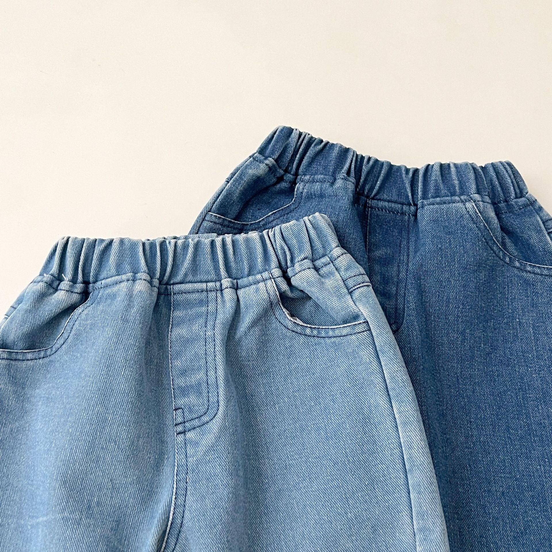 Classic all-denim outfit set for toddlers – Denim on Denim co-ord by Ju Ju Jam with button-