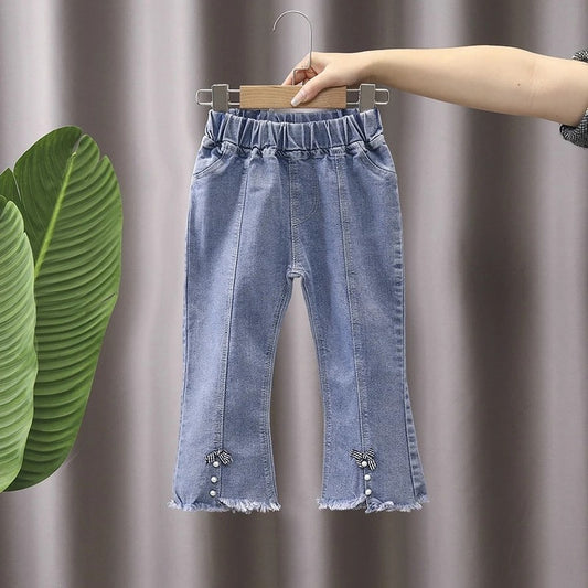 Girls boot cut denim jeans by Ju Ju Jam – premium designer jeans for toddlers and kids