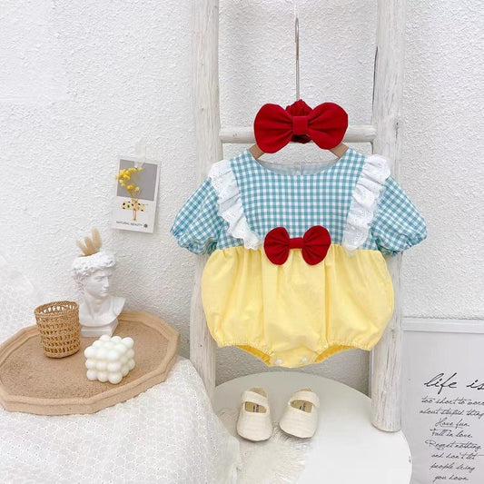 Disney Snow White Baby Girls Romper with red headband – Ju Ju Jam

