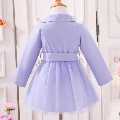 Ju Ju Jam toddler girls occasion dress – soft lavender stylish partywear

