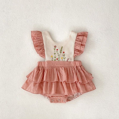 Ju Ju Jam Elina baby romper dress with soft ruffles – comfortable and stylish for baby girls