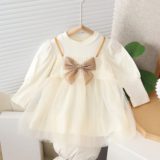 European Elegance Girls Bow Dress by Ju Ju Jam