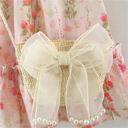 Charming floral dress for girls with cute sling bag – Ju Ju Jam fashion

