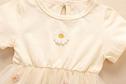 Ju Ju Jam Frill Romper Dress for Girls - Stylish outfit featuring attached frills for a playful look.