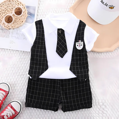 Gentleman boys party outfit set with tie – Ju Ju Jam kidswear

