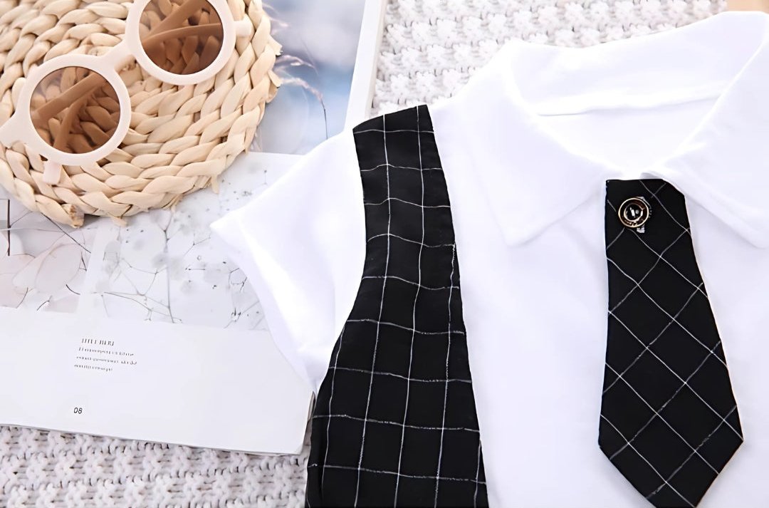 Smart boys party dress set with tie – Ju Ju Jam baby and kids fashion

