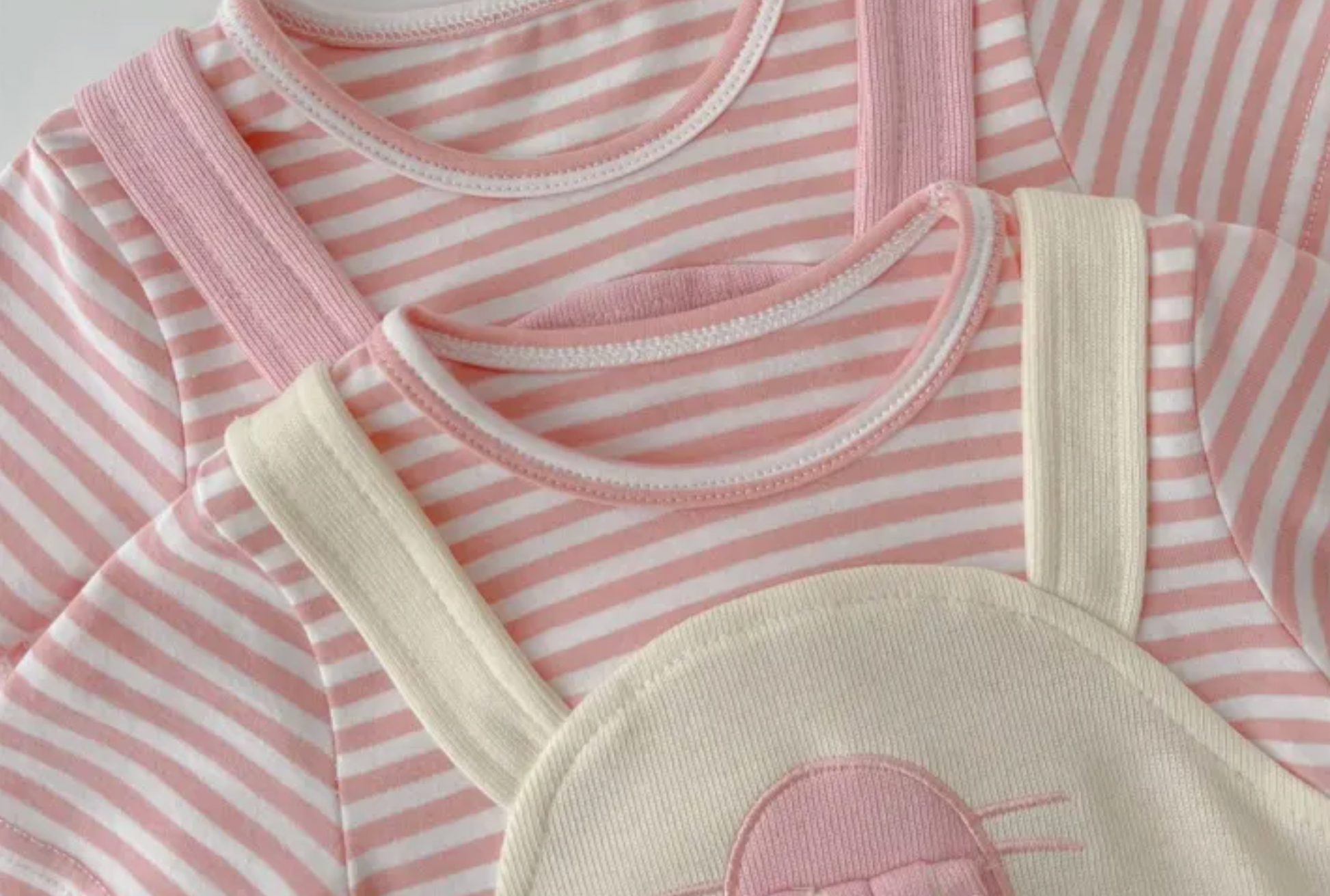 Soft pink bunny romper with hood and tail for baby girls – Ju Ju Jam

