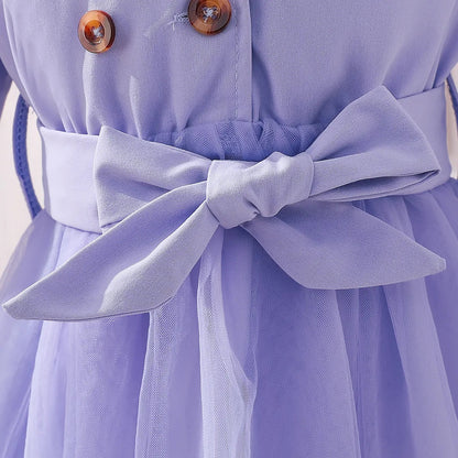 Stylish lavender girls dress – Ju Ju Jam elegant partywear for toddlers

