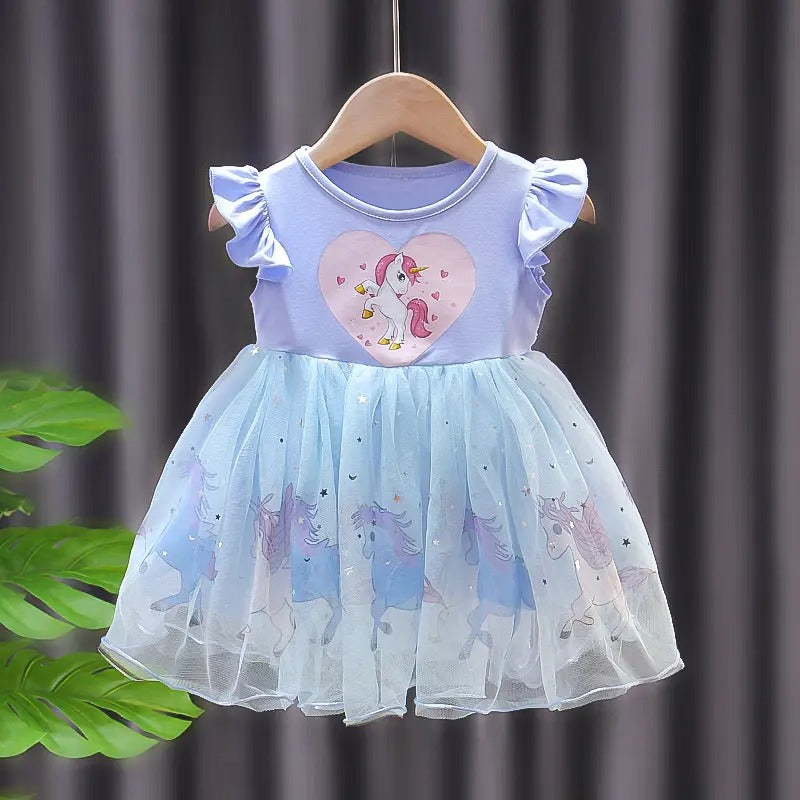 Girls' Disney Princess Unicorn Dress by Ju Ju Jam, perfect for adding a touch of magic to any special occasion.