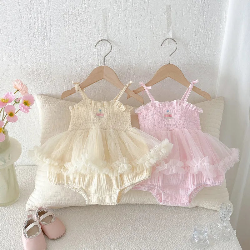 Eloise Cotton Candy Baby Girls Romper Dress