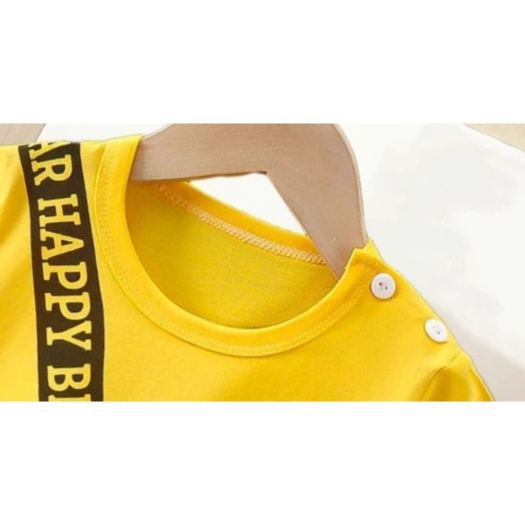 Happy Bear baby boy outfit – playful tee and bottom set by Ju Ju Jam

