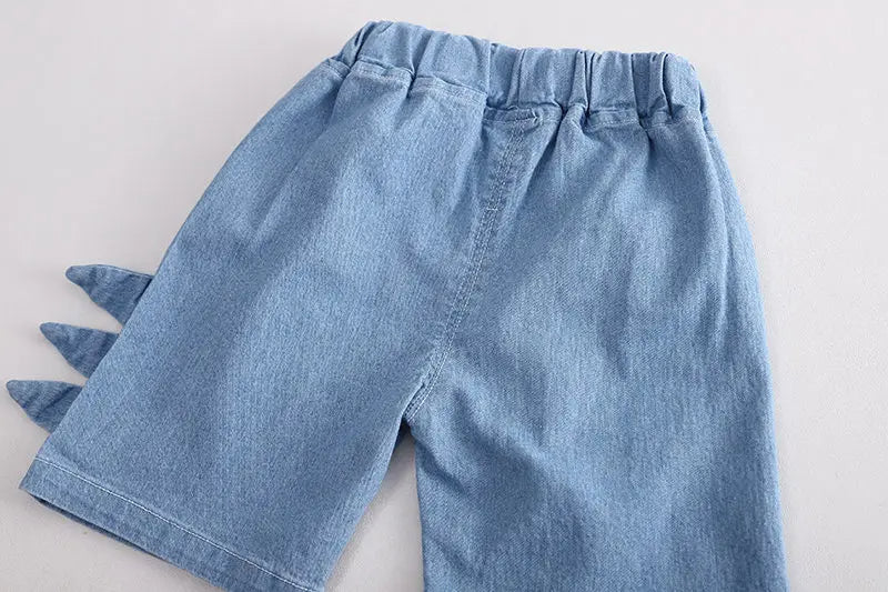 Cute dinosaur shorts and bright T-shirt set for boys by Ju Ju Jam