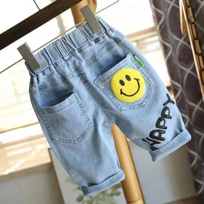 Happy Smiley Boys Denim Jeans Shorts