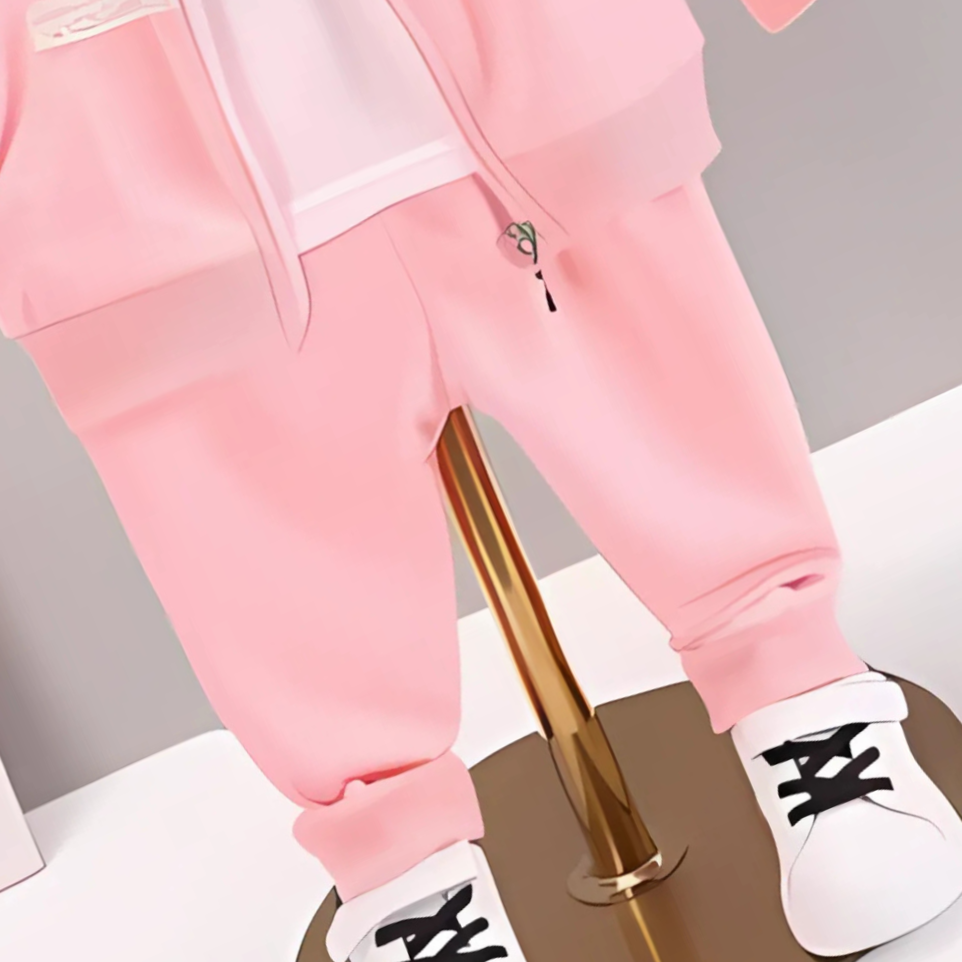 Girls fashion outfit featuring hoodie, tee, and pants by Ju Ju Jam

