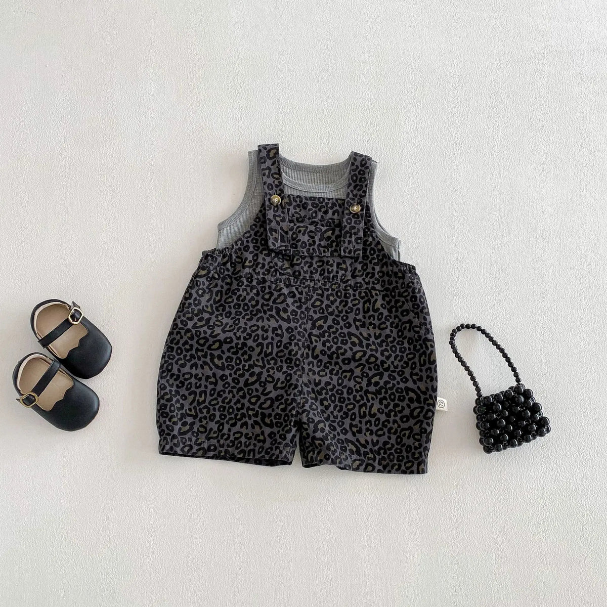 Zuri Wild Baby Girls Two Piece Dungaree Set