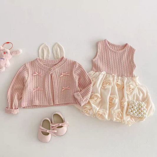 Iris Love baby girl cardigan romper dress – Ju Ju Jam

