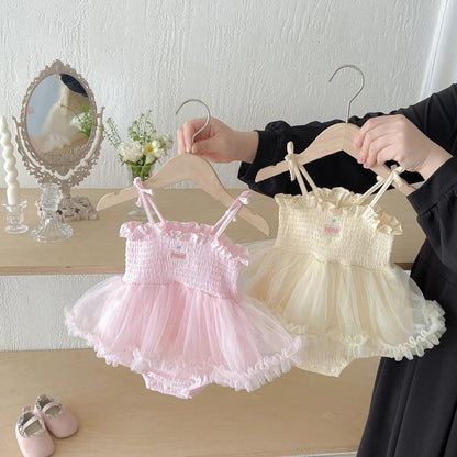 Eloise Cotton Candy Baby Girls Romper Dress