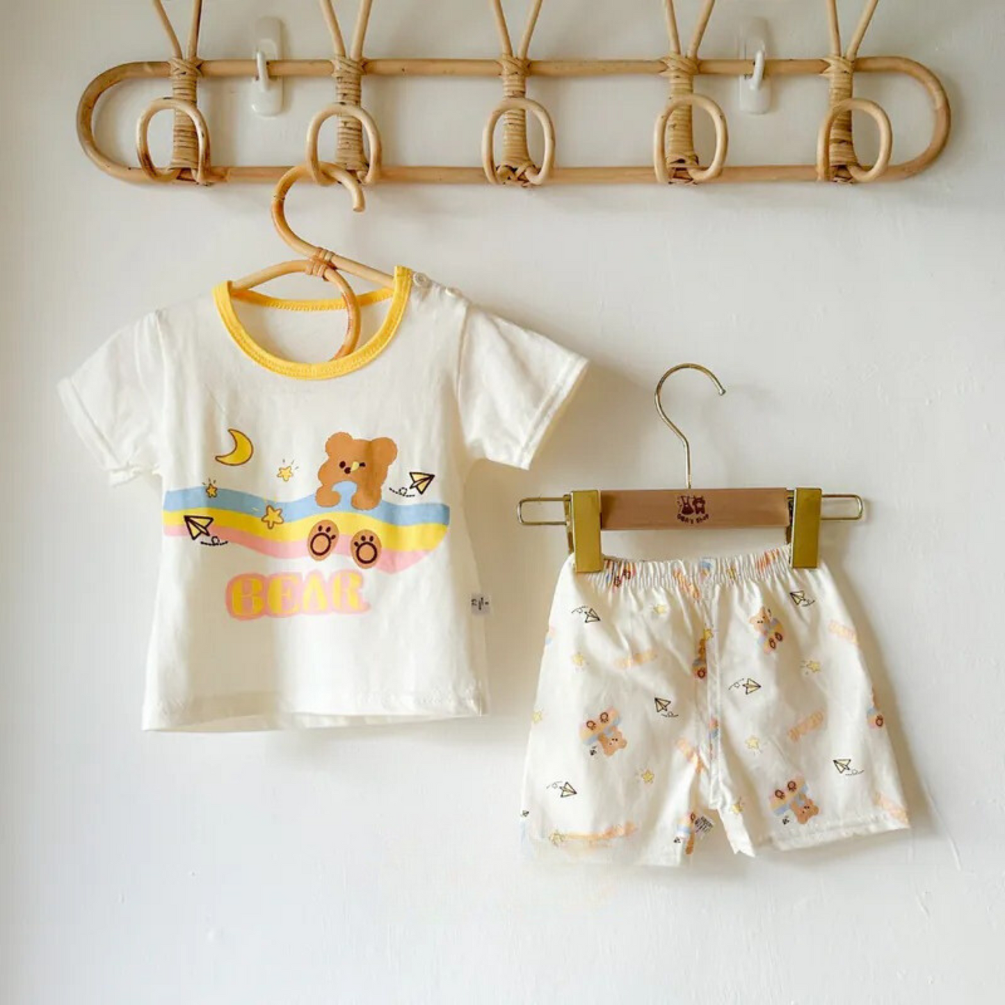 Infant wearing Ju Ju Jam Cuddle Time Girls Lounge Set – gentle and snug fit

