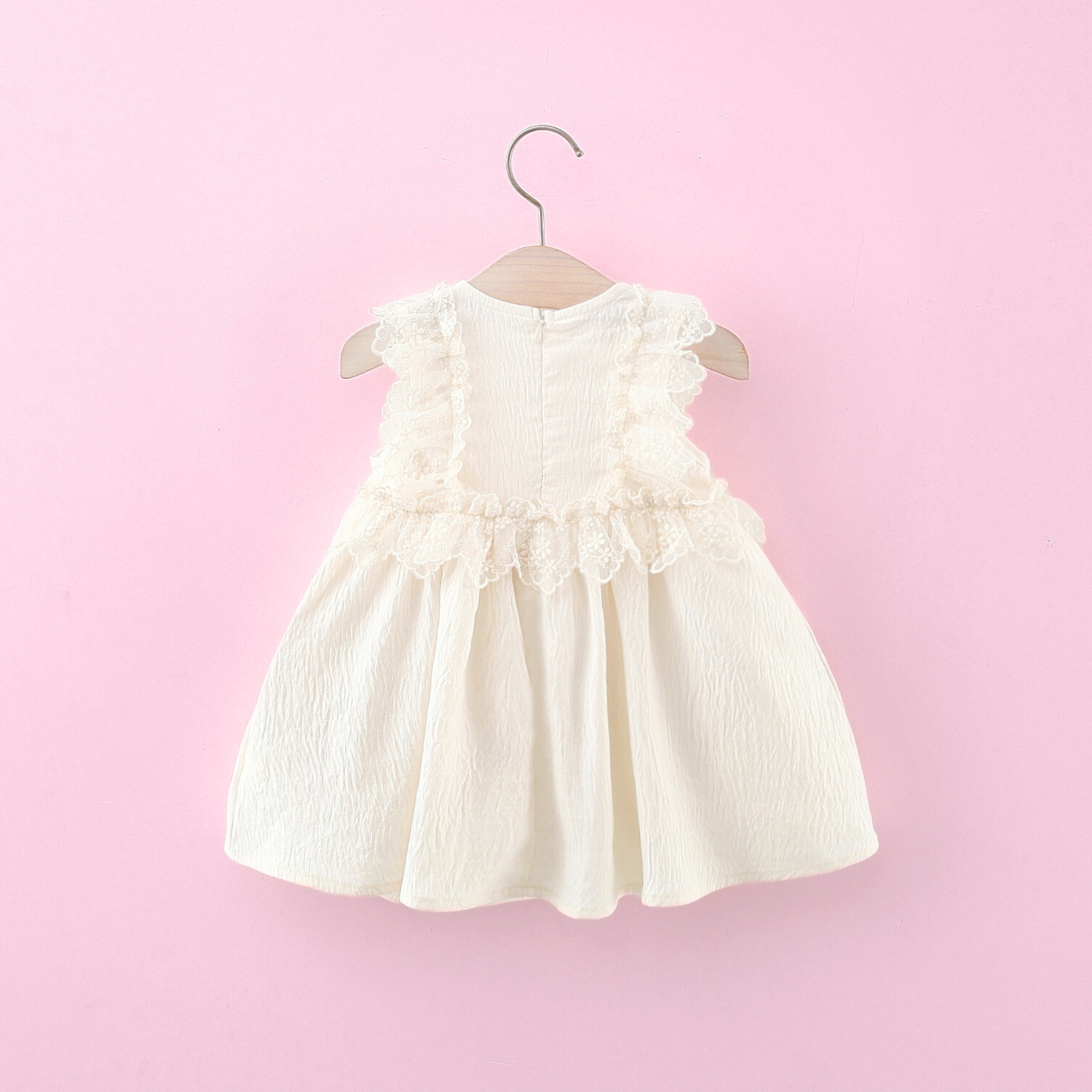 Elegant baby girl lace dress with sling bag – calm and classy style by Ju Ju Jam

