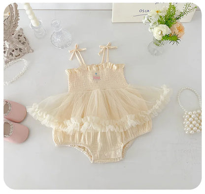 Eloise Cotton Candy Baby Girls Romper Dress