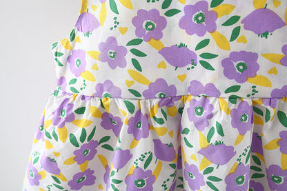 Baby girl dress in lavender with large bow and coordinating hat – Ju Ju Jam

