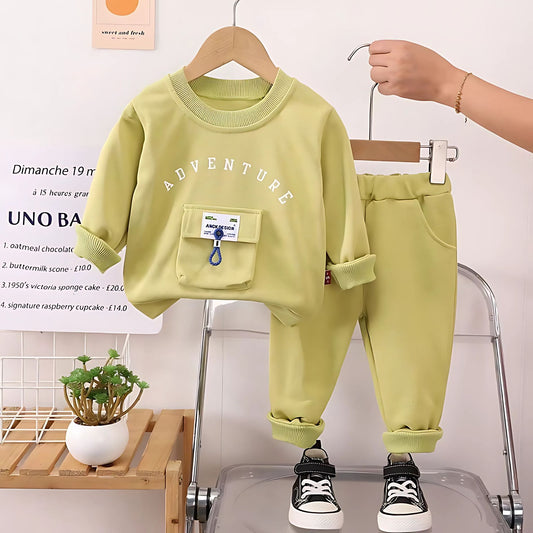 Little Boys Adventure outfit set – comfy and playful wear by Ju Ju Jam

