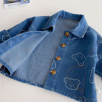 Blue denim boys set with casual party look – Ju Ju Jam clothing

