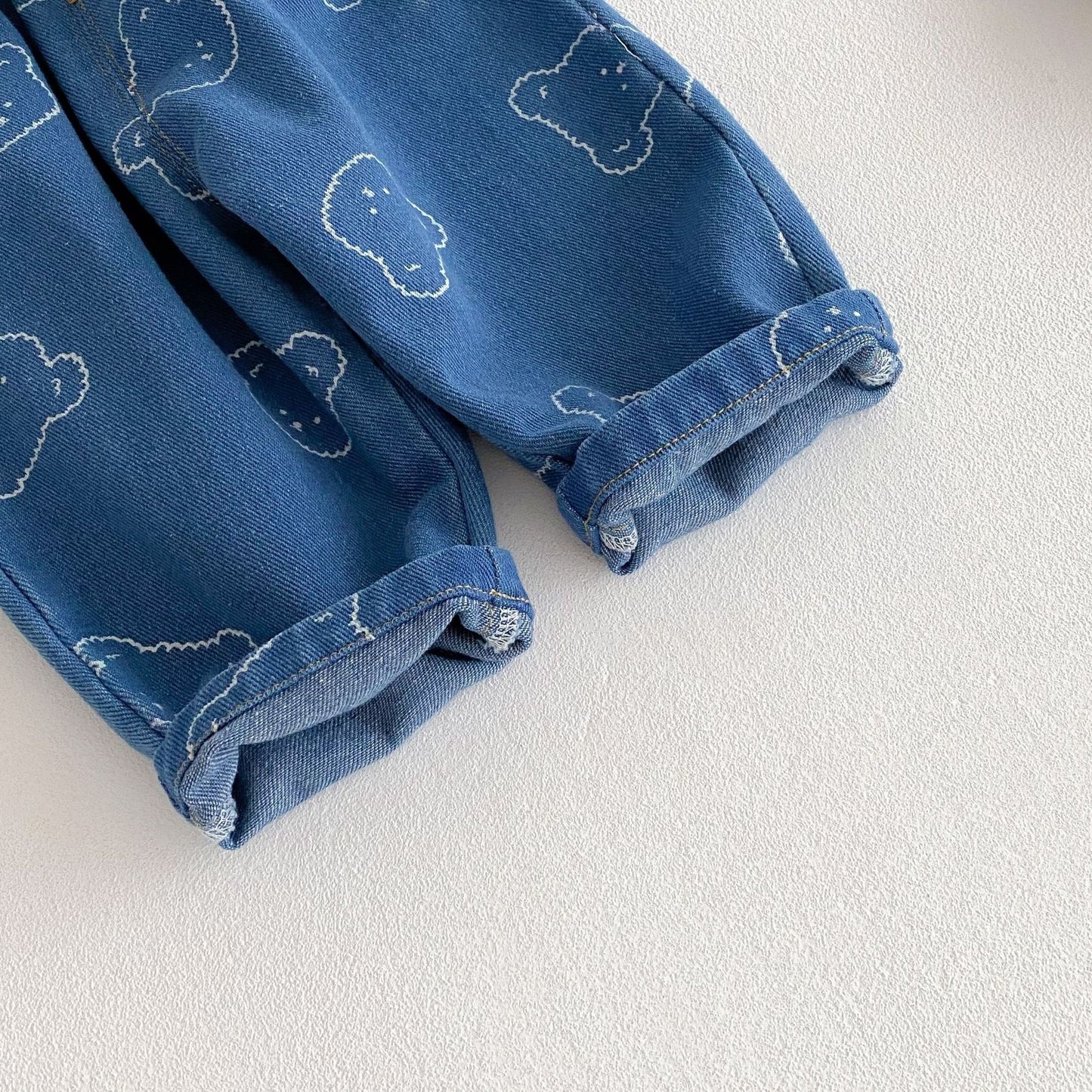 Ju Ju Jam boys denim outfit with button-up shirt and matching jeans

