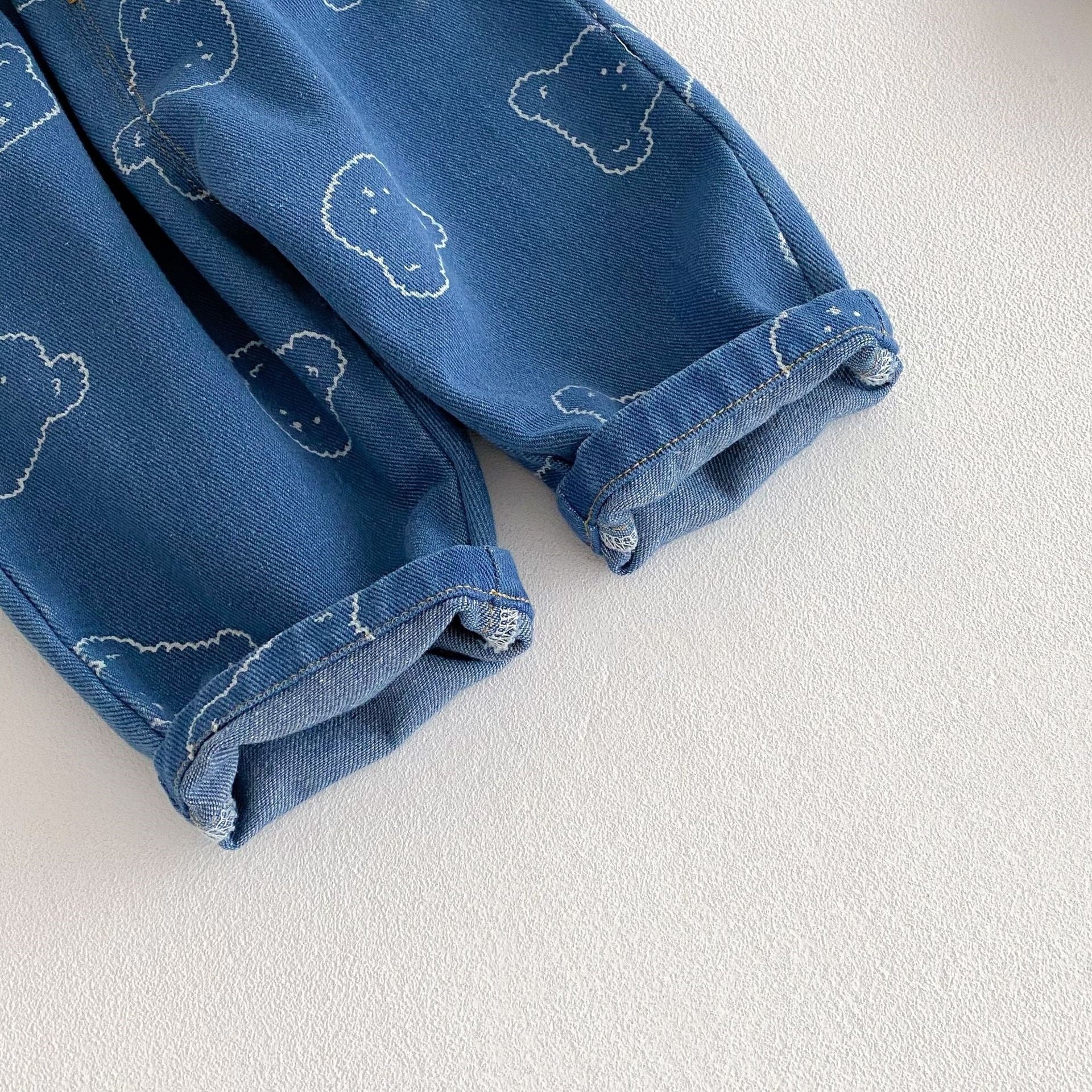 Ju Ju Jam boys denim outfit with button-up shirt and matching jeans


