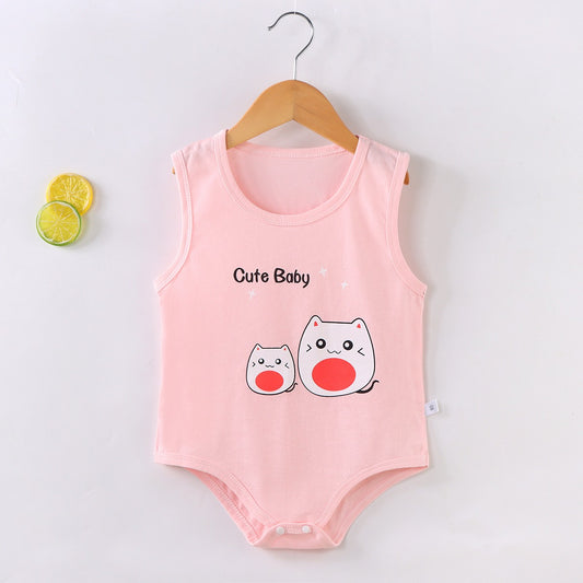 Baby in Little Breeze Romper by Ju Ju Jam – light and airy summer outfit

