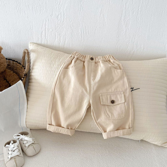 Little Feet Smart Boys Pants by Ju Ju Jam – stylish and comfortable trousers for baby and toddler boys.