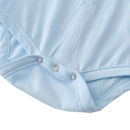 Baby boy Little Man romper with stylish suspenders and matching hat – Ju Ju Jam

