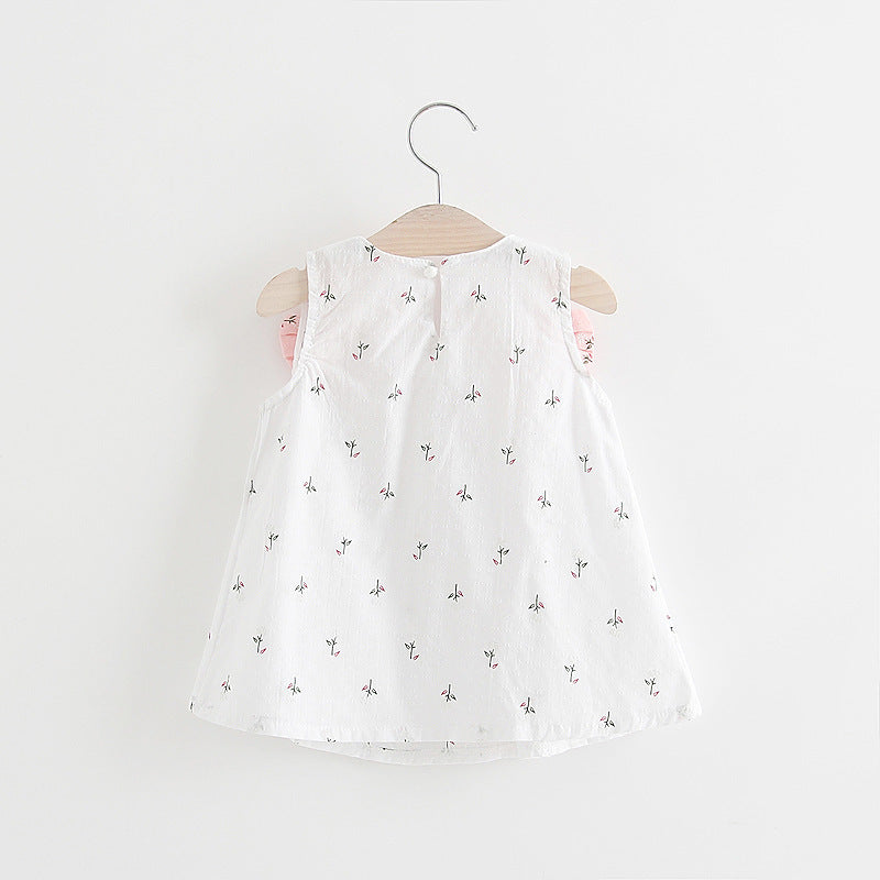 Girls' dress featuring a bow and nature-inspired design from Ju Ju Jam