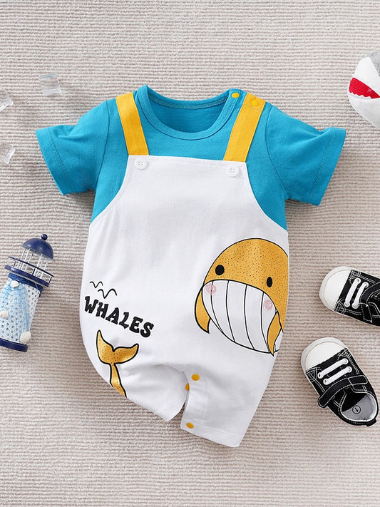 Little Ocean Sprout Romper for babies by Ju Ju Jam

