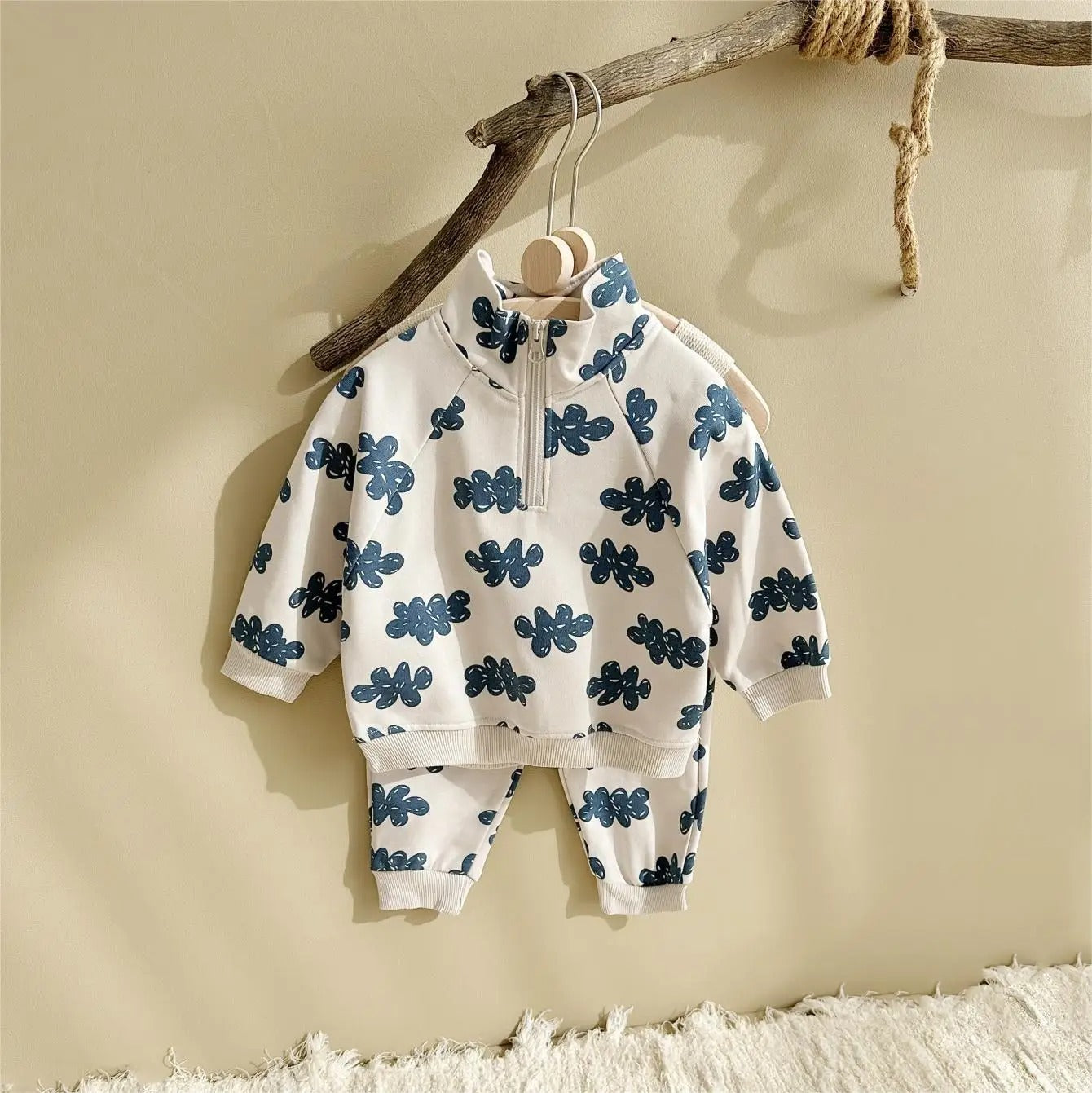 Sky-themed baby and kids co-ord outfit – Little Sky Walker set by Ju Ju Jam for boys and girls, perfect for daily wear.