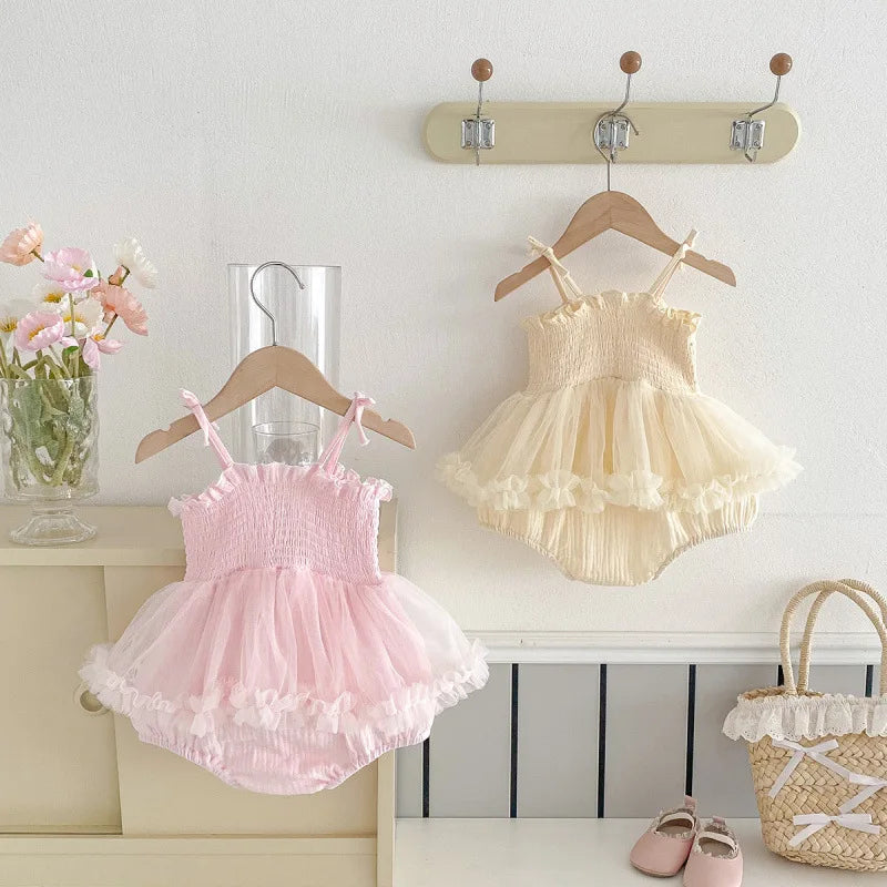 Eloise Cotton Candy Baby Girls Romper Dress