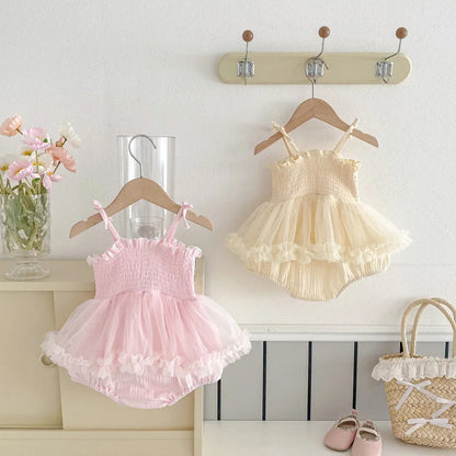 Eloise Cotton Candy Baby Girls Romper Dress