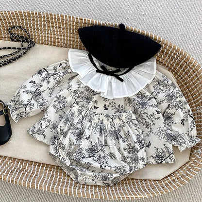 Mia Baby Girls Two Piece Set with cute matching top and bottoms – stylish and comfy outfit by Ju Ju Jam.