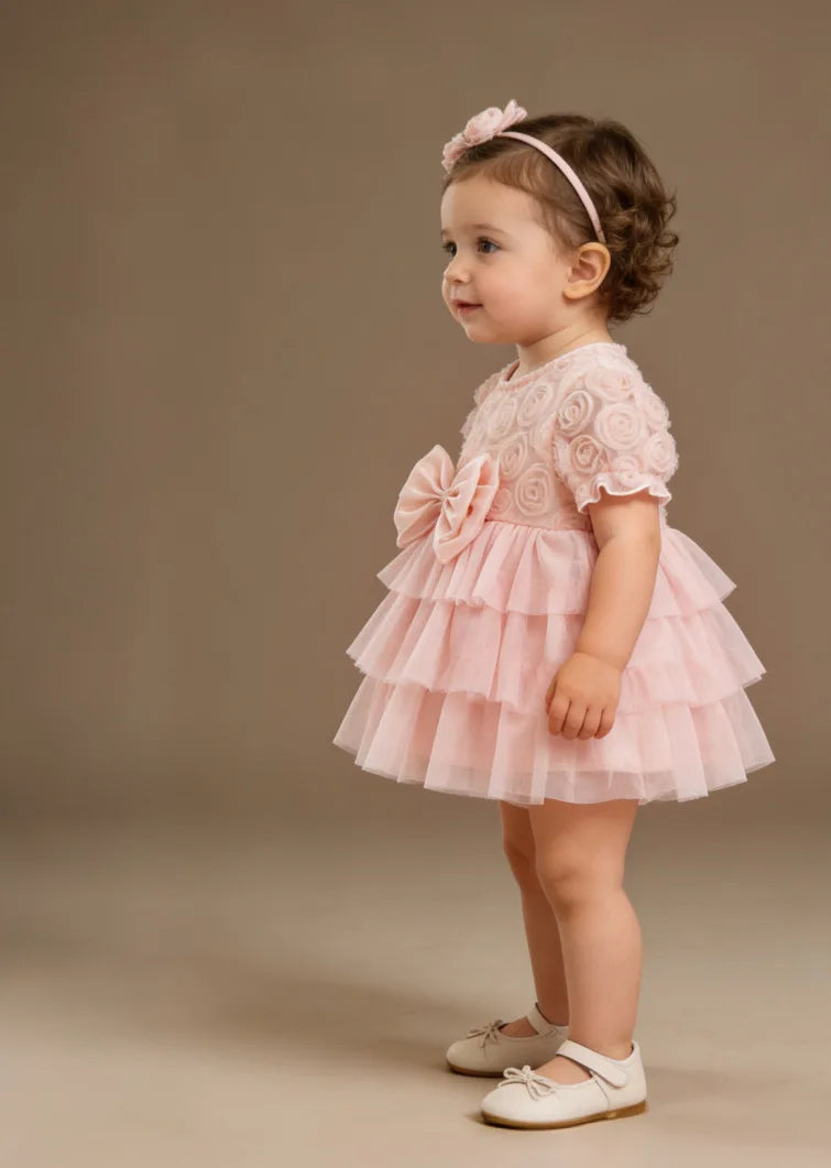 Ella Bow Delight Baby Girls Party Dress